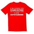 thumbnail image 1 of TotallyTorn I Am Going To Stand Outside Loading Novelty Sarcastic Funny Mens Graphic T Shirts, 1 of 5
