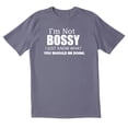 thumbnail image 1 of TotallyTorn I Am Not Bossy Novelty Sarcastic Funny Mens Graphic T Shirts, 1 of 5