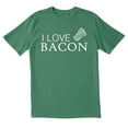 thumbnail image 1 of TotallyTorn I Love Bacon Novelty Sarcastic Funny Mens Graphic T Shirts, 1 of 5
