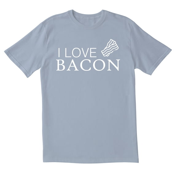 TotallyTorn I Love Bacon Novelty Sarcastic Funny Mens Graphic T Shirts