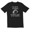 thumbnail image 1 of TotallyTorn I'M Into Fitness Ftiness Taco In My Mouth Novelty Sarcastic Funny Men's T Shirts, 1 of 2