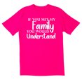 thumbnail image 1 of TotallyTorn If You Met My Family You Would Understand Funny Pun Saying Quote Tees Mens Graphic T Shirts, 1 of 5