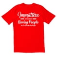 thumbnail image 1 of TotallyTorn Immature A Word Novelty Sarcastic Funny Mens Graphic T Shirts, 1 of 5