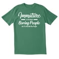 thumbnail image 1 of TotallyTorn Immature A Word Novelty Sarcastic Funny Mens Graphic T Shirts, 1 of 5