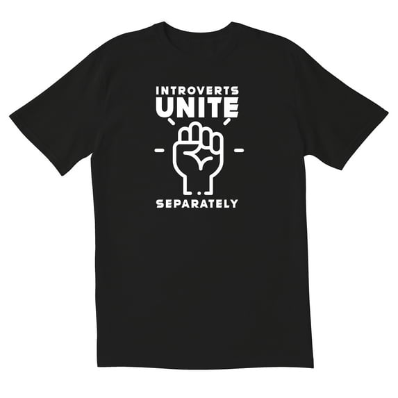 TotallyTorn Introvertrs Unite Novelty Sarcastic Funny Men's T Shirts