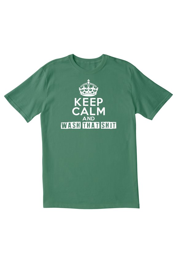 TotallyTorn Keep Calm And Wash Novelty Sarcastic Funny Mens Graphic T Shirts