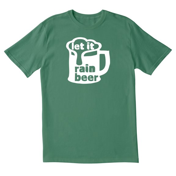 TotallyTorn Let It Rain Beer Novelty Sarcastic Funny Mens Graphic T Shirts