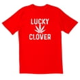 thumbnail image 1 of TotallyTorn Lucky Clover Novelty Sarcastic Funny Mens Graphic T Shirts, 1 of 5