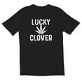 thumbnail image 1 of TotallyTorn Lucky Clover Novelty Sarcastic Funny Mens Graphic T Shirts, 1 of 5