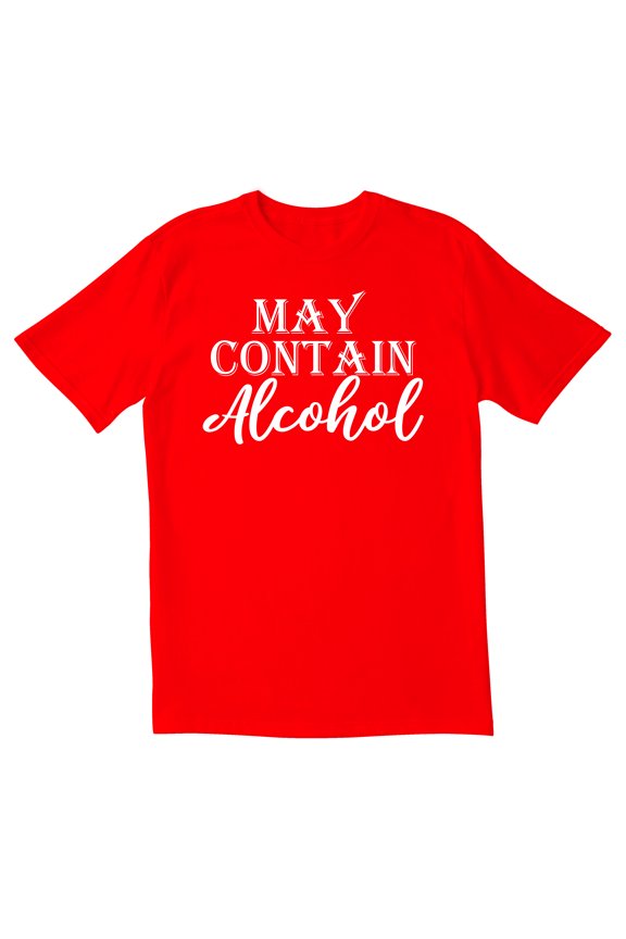 TotallyTorn May Contain Alcohol Loading Novelty Sarcastic Funny Mens Graphic T Shirts