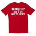 thumbnail image 1 of TotallyTorn No More Step Novelty Sarcastic Funny Mens Graphic T Shirts, 1 of 5