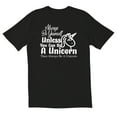 thumbnail image 1 of TotallyTorn Now Always Be Yourself Unless You Can Be A Unicorn Then Always Be A Unicorn Novelty Sarcastic Funny Mens Graphic T Shirts, 1 of 5