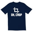 thumbnail image 1 of TotallyTorn Oh Crop Novelty Sarcastic Funny Mens Graphic T Shirts, 1 of 5
