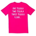 thumbnail image 1 of TotallyTorn One Tequila Two Tequila Three Tequila Floor Novelty Sarcastic Funny Mens Graphic T Shirts, 1 of 5