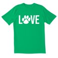 thumbnail image 1 of TotallyTorn Paw Love Novelty Sarcastic Funny Men's T Shirts, 1 of 1