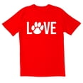 thumbnail image 1 of TotallyTorn Paw Love Novelty Sarcastic Funny Men's T Shirts, 1 of 2