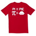 thumbnail image 1 of TotallyTorn Pi Is Equal To Pie Novelty Sarcastic Funny Mens Graphic T Shirts, 1 of 5
