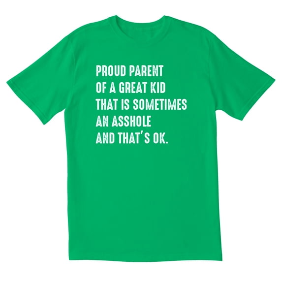 TotallyTorn Proud Parent Of A Great Kid That Is Sometimes And Thats Ok Novelty Sarcastic Funny Mens Graphic T Shirts