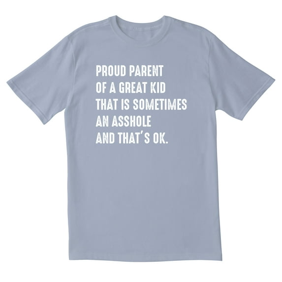 TotallyTorn Proud Parent Of A Great Kid That Is Sometimes And Thats Ok Novelty Sarcastic Funny Mens Graphic T Shirts
