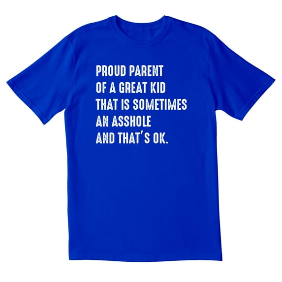 TotallyTorn Proud Parent Of A Great Kid That Is Sometimes And Thats Ok Novelty Sarcastic Funny Mens Graphic T Shirts
