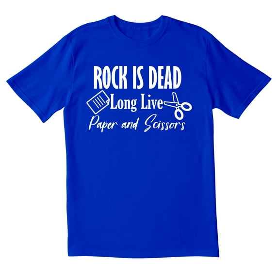 TotallyTorn Rock Is Dead Novelty Sarcastic Funny Men's T Shirts