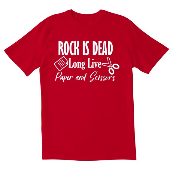 TotallyTorn Rock Is Dead Novelty Sarcastic Funny Men's T Shirts