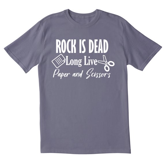 TotallyTorn Rock Is Dead Novelty Sarcastic Funny Men's T Shirts