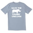thumbnail image 1 of TotallyTorn Save The Chubby Unicorn Novelty Sarcastic Funny Mens Graphic T Shirts, 1 of 5