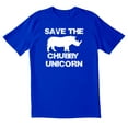 thumbnail image 1 of TotallyTorn Save The Chubby Unicorn Novelty Sarcastic Funny Mens Graphic T Shirts, 1 of 5
