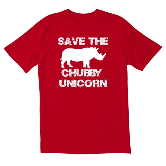 TotallyTorn Save The Chubby Unicorn Novelty Sarcastic Funny Mens Graphic T Shirts