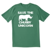 TOTALLY TORN TotallyTorn Save The Chubby Unicorn Novelty Sarcastic Funny Mens Graphic T Shirts