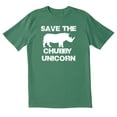 thumbnail image 1 of TotallyTorn Save The Chubby Unicorn Novelty Sarcastic Funny Mens Graphic T Shirts, 1 of 5