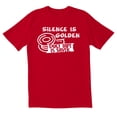 thumbnail image 1 of TotallyTorn Silence is Golden Duct Tape is Silver Novelty Sarcastic Funny Men's T Shirts, 1 of 2