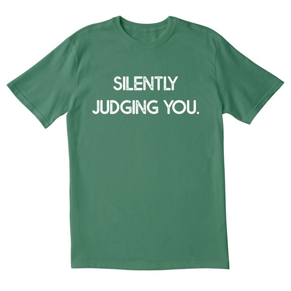TotallyTorn Silently Judging You Novelty Sarcastic Funny Men's T Shirts