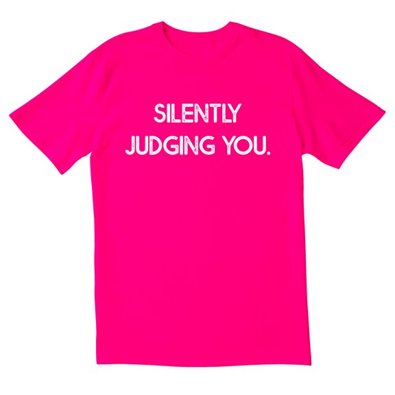 TotallyTorn Silently Judging You Novelty Sarcastic Funny Men's T Shirts