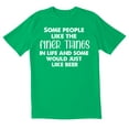 thumbnail image 1 of TotallyTorn Some People Like The Finer Things In Life And Some Would Just Like Beer Novelty Sarcastic Funny Mens Graphic T Shirts, 1 of 5