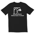 thumbnail image 1 of TotallyTorn Sometimes Alcohol Is The Answer Novelty Sarcastic Funny Mens Graphic T Shirts, 1 of 5