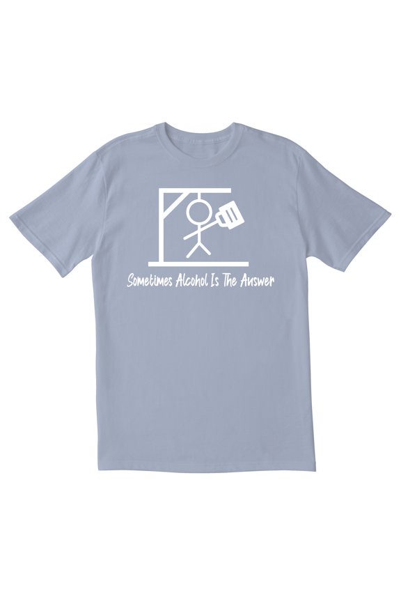 TotallyTorn Sometimes Alcohol Is The Answer Novelty Sarcastic Funny Mens Graphic T Shirts