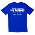 thumbnail image 1 of TotallyTorn Sometimes I wrestle With My Demons Novelty Sarcastic Funny Mens Graphic T Shirts, 1 of 5