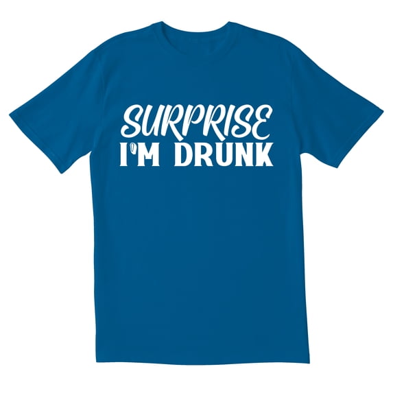 TotallyTorn Surprise I'm Drunk Novelty Sarcastic Funny Men's T Shirts