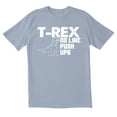 thumbnail image 1 of TotallyTorn T Rex No Like Push Ups Novelty Sarcastic Funny Mens Graphic T Shirts, 1 of 5