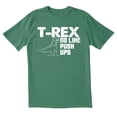 thumbnail image 1 of TotallyTorn T Rex No Like Push Ups Novelty Sarcastic Funny Mens Graphic T Shirts, 1 of 5