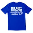 thumbnail image 1 of TotallyTorn The Best Therapist Had Fur And Four Legs Novelty Sarcastic Funny Mens Graphic T Shirts, 1 of 5