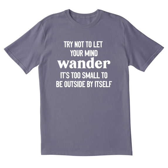 TotallyTorn Try Not To Let Your Mind Wander Novelty Sarcastic Funny Mens Graphic T Shirts