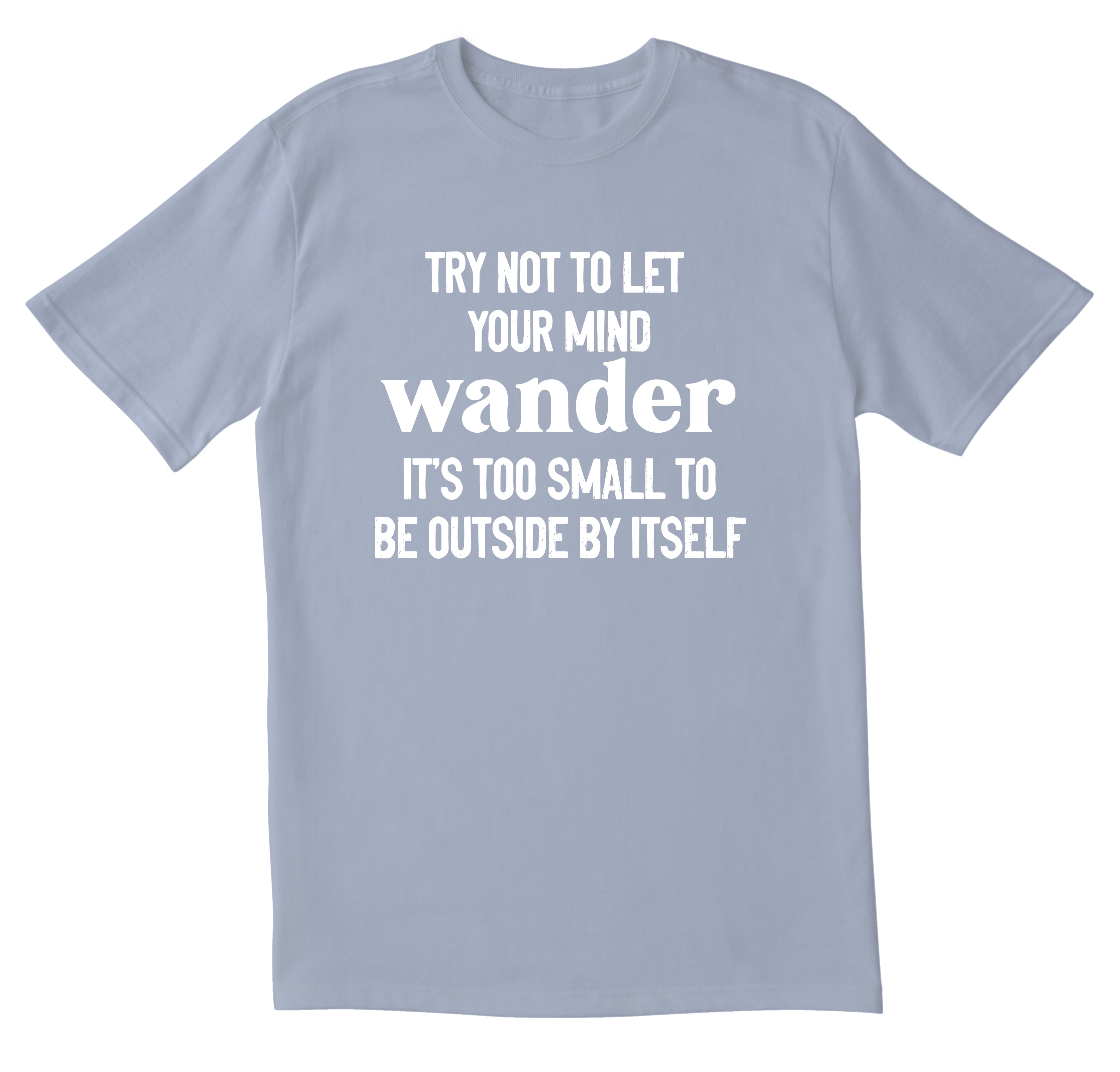 TotallyTorn Try Not To Let Your Mind Wander Novelty Sarcastic Funny Mens  Graphic T Shirts