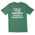 thumbnail image 1 of TotallyTorn Try Not To Let Your Mind Wander Novelty Sarcastic Funny Mens Graphic T Shirts, 1 of 5