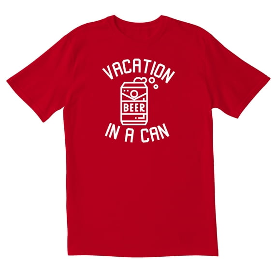 TotallyTorn Vacation In A Can Novelty Sarcastic Funny Mens Graphic T Shirts
