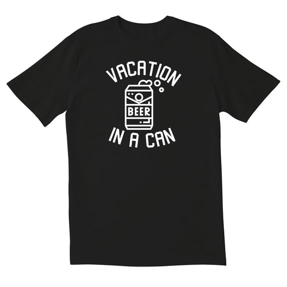 TotallyTorn Vacation In A Can Novelty Sarcastic Funny Mens Graphic T Shirts