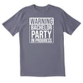 thumbnail image 1 of TotallyTorn Warning Bachelor Party Novelty Sarcastic Funny Men's T Shirts, 1 of 2