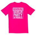 thumbnail image 1 of TotallyTorn Warning Bachelor Party Novelty Sarcastic Funny Men's T Shirts, 1 of 2